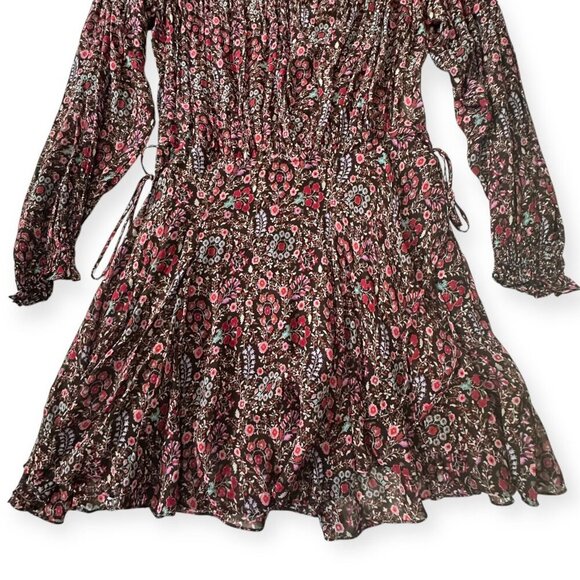 Isabel Marant Étoile Noanne Floral Mini Dress Brown FR 34 NWT - Picture 10 of 16